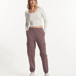 Excellent Vuori Dreamknit Boyfriend Cargo Jogger - Hazel Heather - Size S
